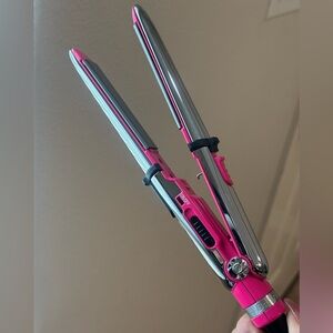 Baby Liss Mini Pink Hair Straightener Flat Iron